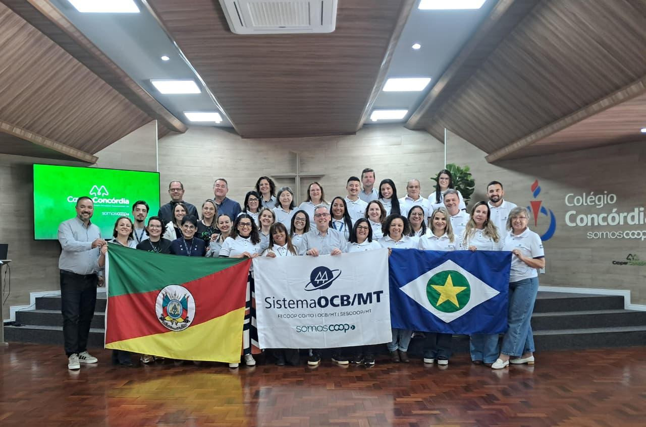 Sistema OCB/MT promove intercâmbio entre cooperativas educacionais de Mato Grosso e Rio Grande do Sul